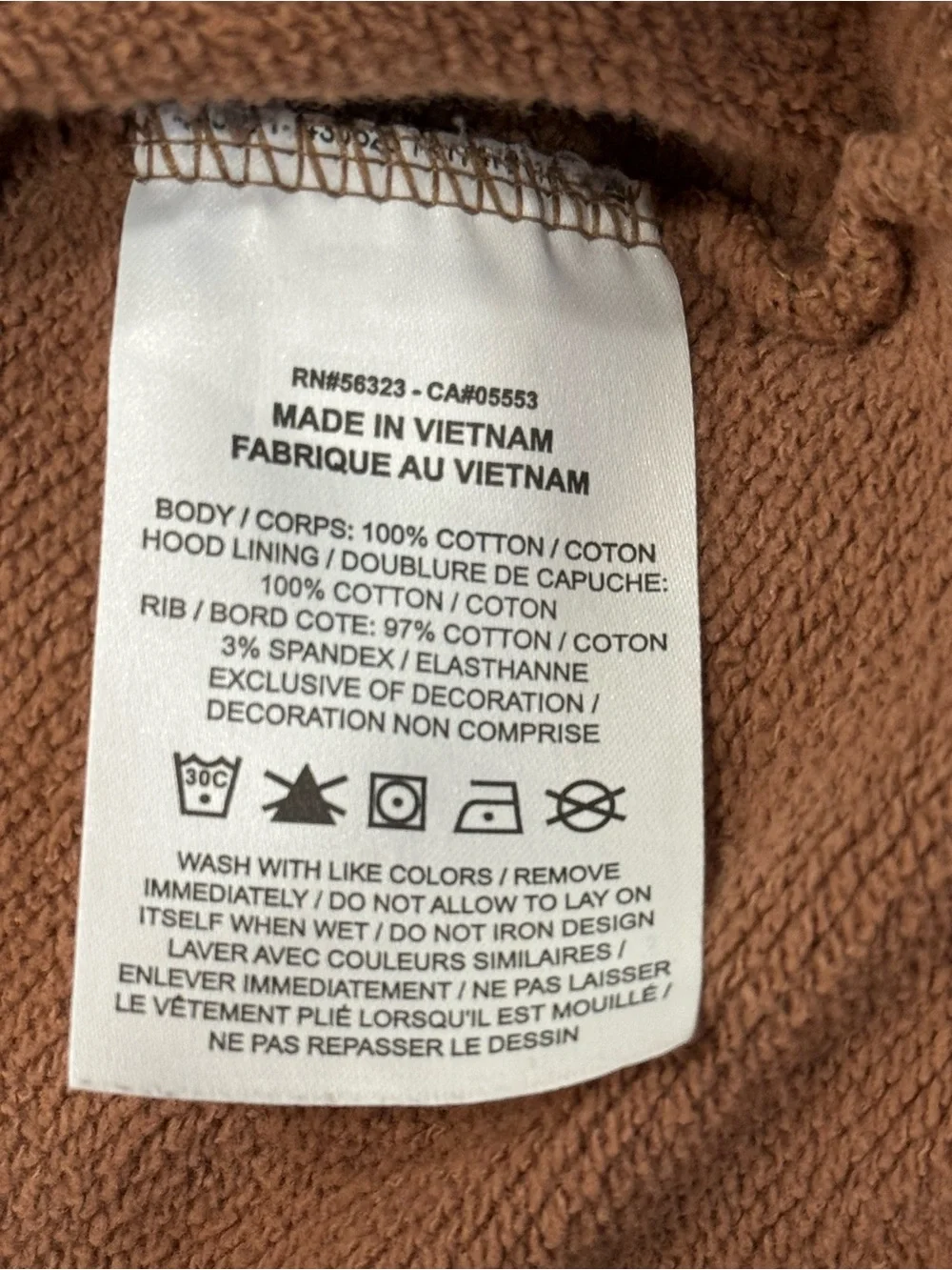 Nike Air Jordan Statement Fleece Hoodie Archaeo Brown Size XL